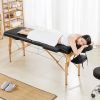 Black Adjustable Portable Massage Folding Table