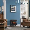 Black Infrared Quartz Electric Fireplace Stove Heater