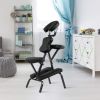 Black Portable Massage Tattoo Chair with Carrying Bag