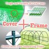 Outdoor Greenhouse 10 x 20 x 7 Ft with Heavy Duty Steel Frame and Green PE Cover