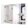 Modern 3-Door Wall Mounted Medicine Cabinet Bathroom Mirror Cupboard