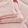 Queen Size Pink 3 Piece Microfiber Reversible Comforter Set