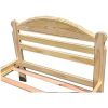 Twin Unfinished Solid Pine Wood Platform Bed Frame with Headboard and Footboard