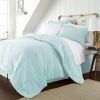 Twin Size Microfiber 6-Piece Reversible Bed-in-a-Bag Comforter Set in Aqua Blue