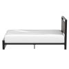 Twin Modern Farmhouse Platform Bed Frame with Wood Panel Headboard Footboard