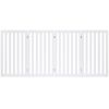 Folding 4-Panel Dog Gate Pet Fence in White Wood Finish