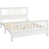 White Pine Wood Slatted Platform Headboard Footboard Full Size Bed