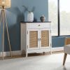 Schirru 36'' Tall 2-Door Accent Cabinet White