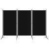 3-Panel Room Divider Black 102.4"x70.9"