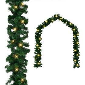 Christmas Garland with LED Lights 16 ft