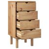 Drawer Cabinet OTTA 18.1"x15.6"x35.4" Solid Wood Pine