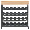 Wine Cabinet Black 27.6"x8.9"x27.8" MDF