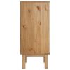 Drawer Cabinet OTTA 18.1"x15.6"x35.4" Solid Wood Pine