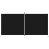 2-Panel Room Divider Black 137"x70.9" Fabric