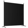 2-Panel Room Divider Black 137"x70.9" Fabric