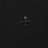 Office Cabinet Black 35.4"x15.7"x70.9" Steel