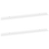 Wall Shelves 2 pcs White 39.4"x3.5"x1.2"