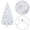 FCH 8ft Flocking Tied Light Christmas Tree RT