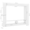 TV Cabinet White 59.8"x8.7"x44.5" Engineered Wood