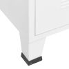 Industrial Drawer Cabinet White 30.7"x15.7"x36.6" Metal