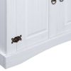 Cupboard Mexican Pine Corona Range White 31.5"x15.7"x66.9"