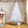 FCH 8ft Flocking Tied Light Christmas Tree RT