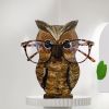 1pc Animal Glasses Holder; Wooden Eyeglass Holder; Cute Animal Glasses Holder; Handmade Carving Sunglasses Display Rack; For Desktop Accessory; Home O