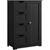 Wooden Storage Cabinet with 4 Drawers for Bathroom Kitchen