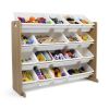 Child Space-Saving Plastic Organizing Racks, White