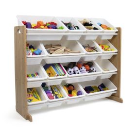 Child Space-Saving Plastic Organizing Racks, White (Color: Natural White)