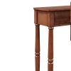 Solid Wood Console Table;  Classic Entryway Table with Storage Shelf and Drawer for Home