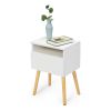 Set of 2 Modern Nightstand, Bedroom Endtable with Drawer, Shelf, Bedside Furniture for Living Room,