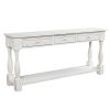 Console Table 64" Long Extra-thick Sofa Table with Drawers and Shelf for Entryway, Hallway, Living Room