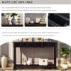 Console Table Sofa Table with Drawers for Entryway with Projecting Drawers and Long Shelf