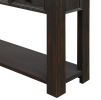 Console Table for Entryway Hallway Sofa Table with Storage Drawers and Bottom Shelf