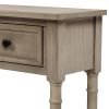 Console Table Sofa Table Easy Assembly with Two Storage Drawers and Bottom Shelf for Living Room, Entryway