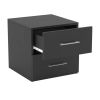 Lundy Low Profile Nightstand with USB, Black, by Hillsdale Living Essentials