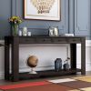 Console Table for Entryway Hallway Sofa Table with Storage Drawers and Bottom Shelf