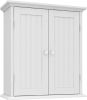 Bathroom wall cabinet; space saving storage cabinet above toilet; medicine cabinet with 2 doors and adjustable shelves; cupboard