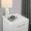 Lundy Low Profile Nightstand with USB, Black, by Hillsdale Living Essentials