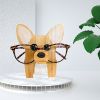 1pc Animal Glasses Holder; Wooden Eyeglass Holder; Cute Animal Glasses Holder; Handmade Carving Sunglasses Display Rack; For Desktop Accessory; Home O